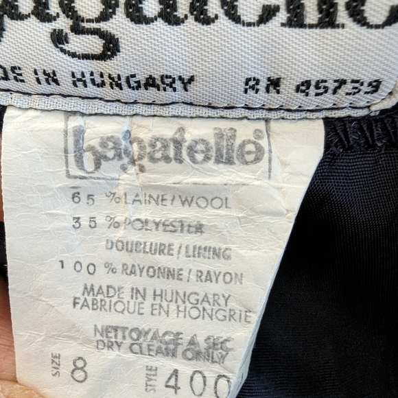 Margaret Godfrey wool blend pin striped suit vintage sz 8 - Picture 9 of 9